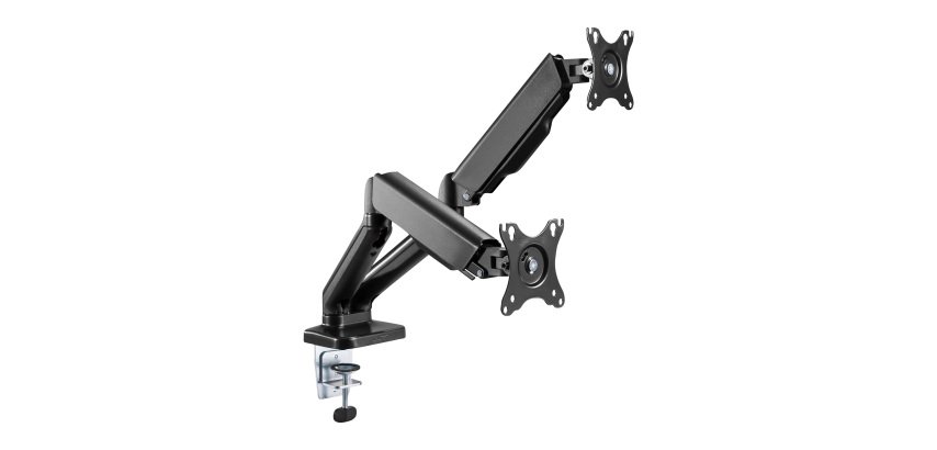 Dual screen support arm T'nB