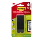 Languettes adhésives noires 3M Command taille L - Blister de 4 x 2