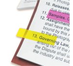 Marque-pages étroits couleurs intenses Post-It - distributeur de 140 feuilles