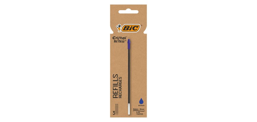 Recarga Bolígrafo Cristal Renew Bic - Bolsa de 3