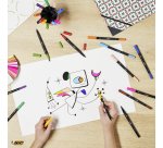 Rotuladores Doble Punta Intensity Bic- Bolsa 6 Colores Clásico