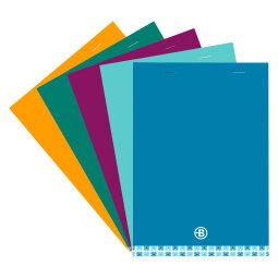 Paper block Executive Bruneau 14,8 x 21 cm stapled - 5 x 5 - 80 sheets