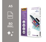 Box mit 100 Laminierfolien A5 80 µ glänzend Fellowes