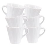 Tasse à boissons chaudes en porcelaine 20 cl - Lot de 6