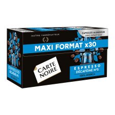 Capsules de café Carte Noire Décaféiné N° 5 - Boîte de 30