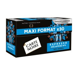 Kaffeekapseln Carte Noire Entkoffeiniert N° 5 - Packung mit 30 Stück