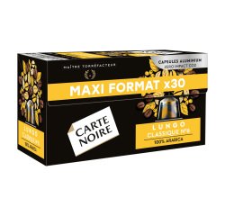 Kaffeekapseln Carte Noire Lungo Klassik N° 6 - Packung mit 30 Stück