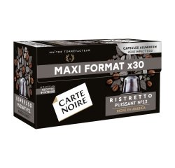 Koffiecapsules Carte Noire Ristretto nr. 12 - doos van 30 stuks