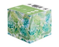 Bloc cube Tropical Bruneau dos encollé 90 x 90 mm - bloc de 600 feuilles