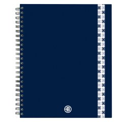 Cuaderno notebook tapa cartulina Bruneau 17x22 cm cuadricula 5x5 mm 160 páginas