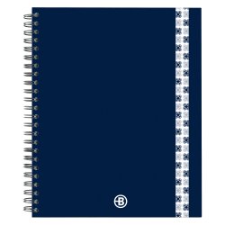 Cahier spirale Bruneau Notebook 17 x 22 cm petits carreaux 160 pages