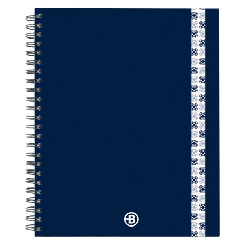 Cahier spirale notebook Bruneau 17 x 22 cm petits carreaux 160 pages