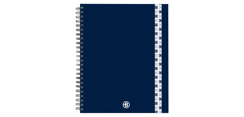 Spiralheft Bruneau Notebook 17 x 22 cm klein kariert 160 Seiten
