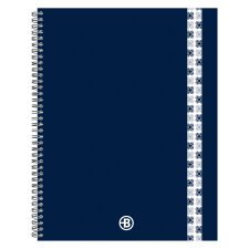 Cuaderno notebook tapa cartulina Bruneau 23x30 cm cuadricula 5x5 mm 160 páginas