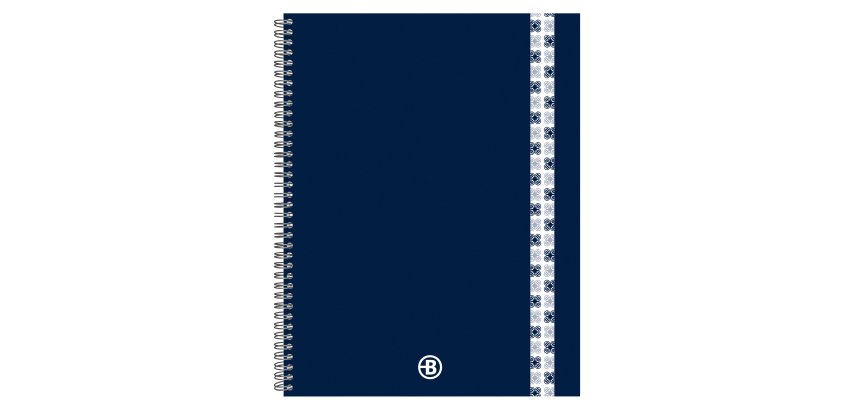Cahier spirale Bruneau Notebook 23 x 30 cm petits carreaux 160 pages