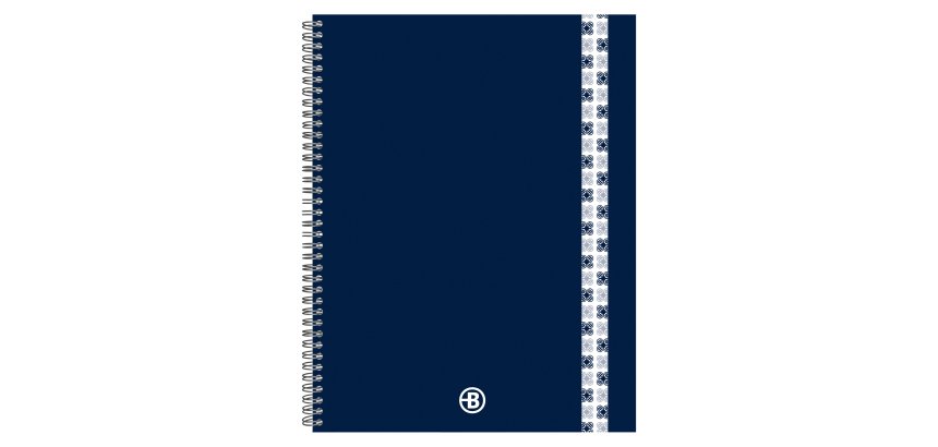Cahier spirale Bruneau Notebook 23 x 30 cm petits carreaux 160 pages