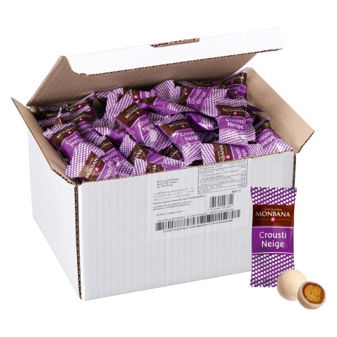 Crousti-Neige Monbana - Carton de 500 g - 200 pièces