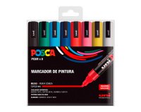 Rotuladores Posca colores surtidos PC5M- Caja de 8