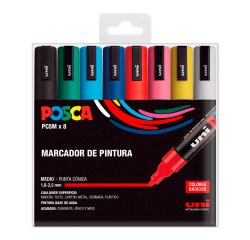 Rotuladores Posca colores surtidos PC5M- Caja de 8
