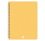 Cuaderno tapa polipropileno Bruneau A5 17x22 cm cuadricula 5x5 mm 100 páginas