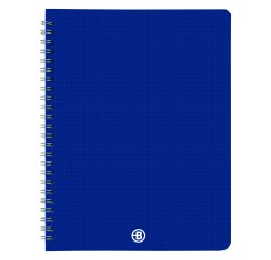 Cuaderno tapa polipropileno Bruneau A5 17x22 cm cuadricula 5x5 mm 100 páginas