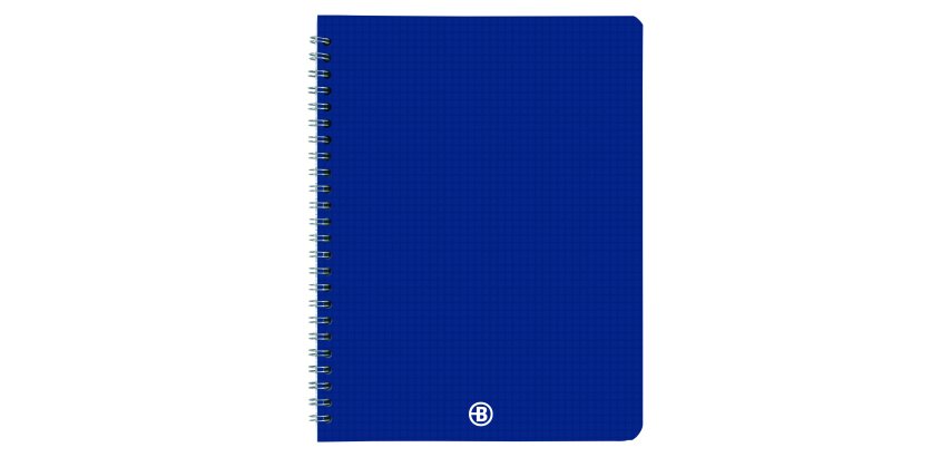 Cahier spirale acidulé Bruneau 17 x 22 cm petits carreaux 100 pages