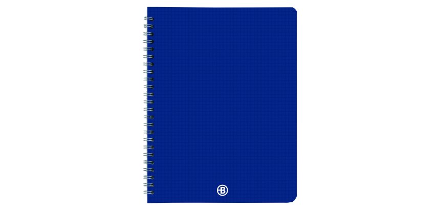 Cuaderno tapa polipropileno Bruneau A5 17x22 cm cuadricula 5x5 mm 100 páginas