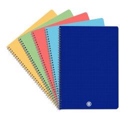 Cuaderno tapa polipropileno Bruneau A4 21x29,7 cm cuadricula 5x5 mm 100 páginas