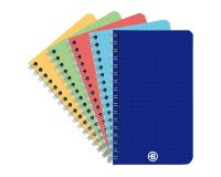 En_carnet polypro assorti bruneau 9x14cm 100p 5x5