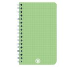 Carnet spirale acidulé Bruneau 9 x 14 cm petits carreaux 100 pages