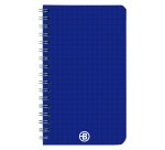 Carnet spirale acidulé Bruneau 9 x 14 cm petits carreaux 100 pages