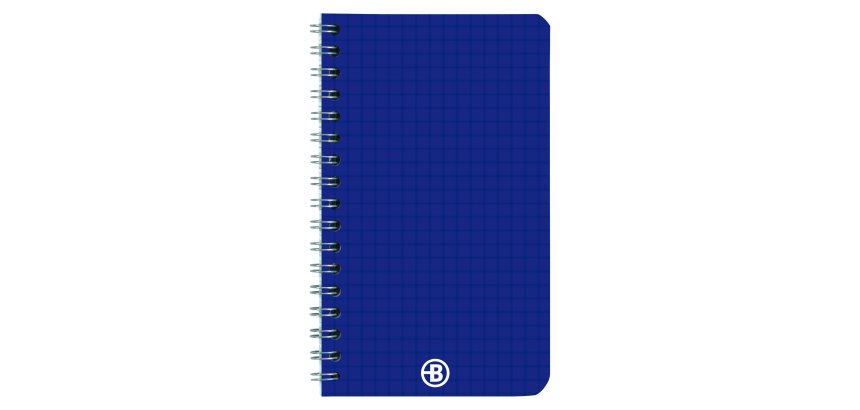 Cuaderno tapa polipropileno Bruneau 9x14 cm cuadricula 5x5 mm 100 páginas