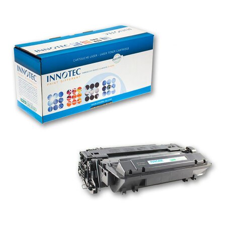 Toner Innotec compatible HP 55X-CE255X haute capacité noir pour imprimante laser