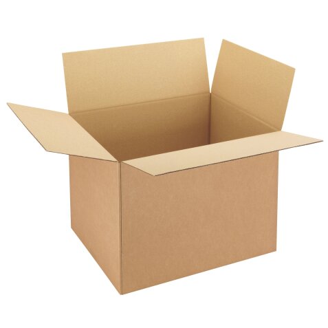 Amerikanische Kiste braunes Kraftpapier einwellig B 50 x T 40 x H 30 cm