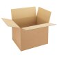 Amerikanische Kiste braunes Kraftpapier einwellig B 50 x T 40 x H 30 cm