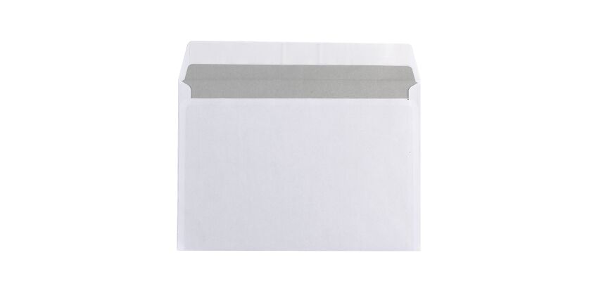 Enveloppe 162 x 229 mm budget 80 g SF bande protectrice - Boîte de 500