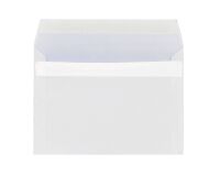 Sobre 114 x 162 mm presupuesto 80 g  sin ventana auto blanco - Caja de 500