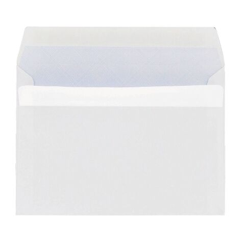 Sobre 114 x 162 mm presupuesto 80 g sin ventana auto blanco - Caja de 500