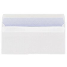 Enveloppe 110 x 220 mm budget 80 g SF auto blanche - Boîte de 500