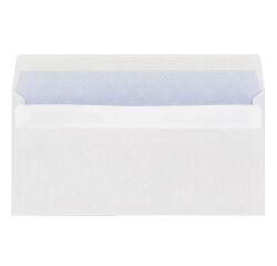 Envelope 110 x 220 mm budget 80 g SF self-sealing white - Box of 500