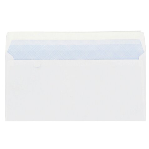 Enveloppe 110 x 220 mm budget 80 g SF bande protectrice blanche - Boîte de 500