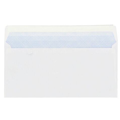 Enveloppe 110 x 220 mm budget 80 g SF bande protectrice blanche - Boîte de 500