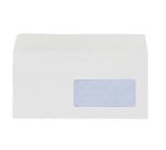 Enveloppe 110 x 220 mm budget 80 g fenêtre 45 x 100 bde protec. blanche - Boîte de 500