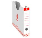 Etui de classement carton Bruneau dos 5 cm rouge