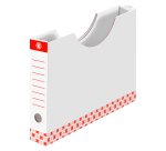 Etui de classement carton Bruneau dos 5 cm rouge