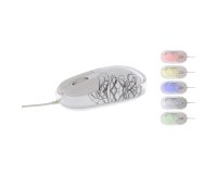 Ratón con cable con luminoterápia Lumy TnB color blanco