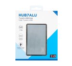 Hub USB-A 2.0 independiente de 7 puertos TnB de aluminio