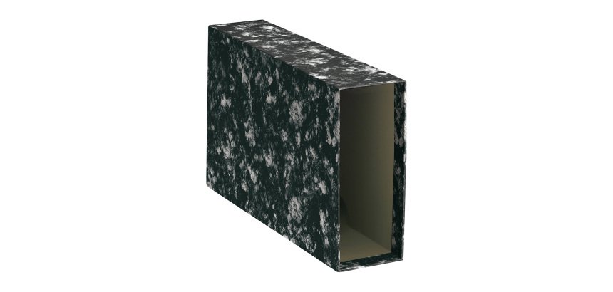 Cajetín jaspeado tamaño A5 apaisado Lomo 7,5 cm Bruneau