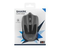 Ratón con cable Shark TnB color negro