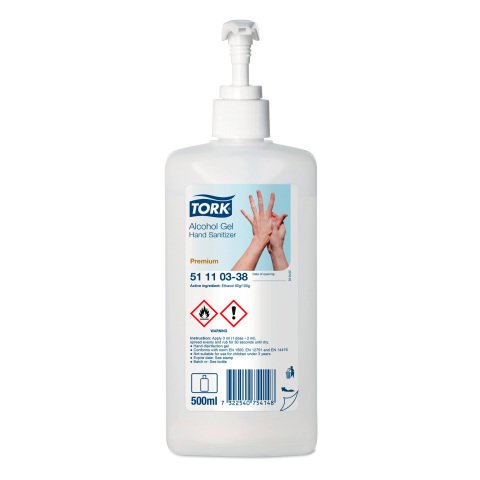 Gel de manos desinfectante Tork - botella de 500 ml